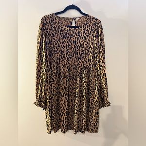 BP baby doll dress in leopard print. Size medium. NWT